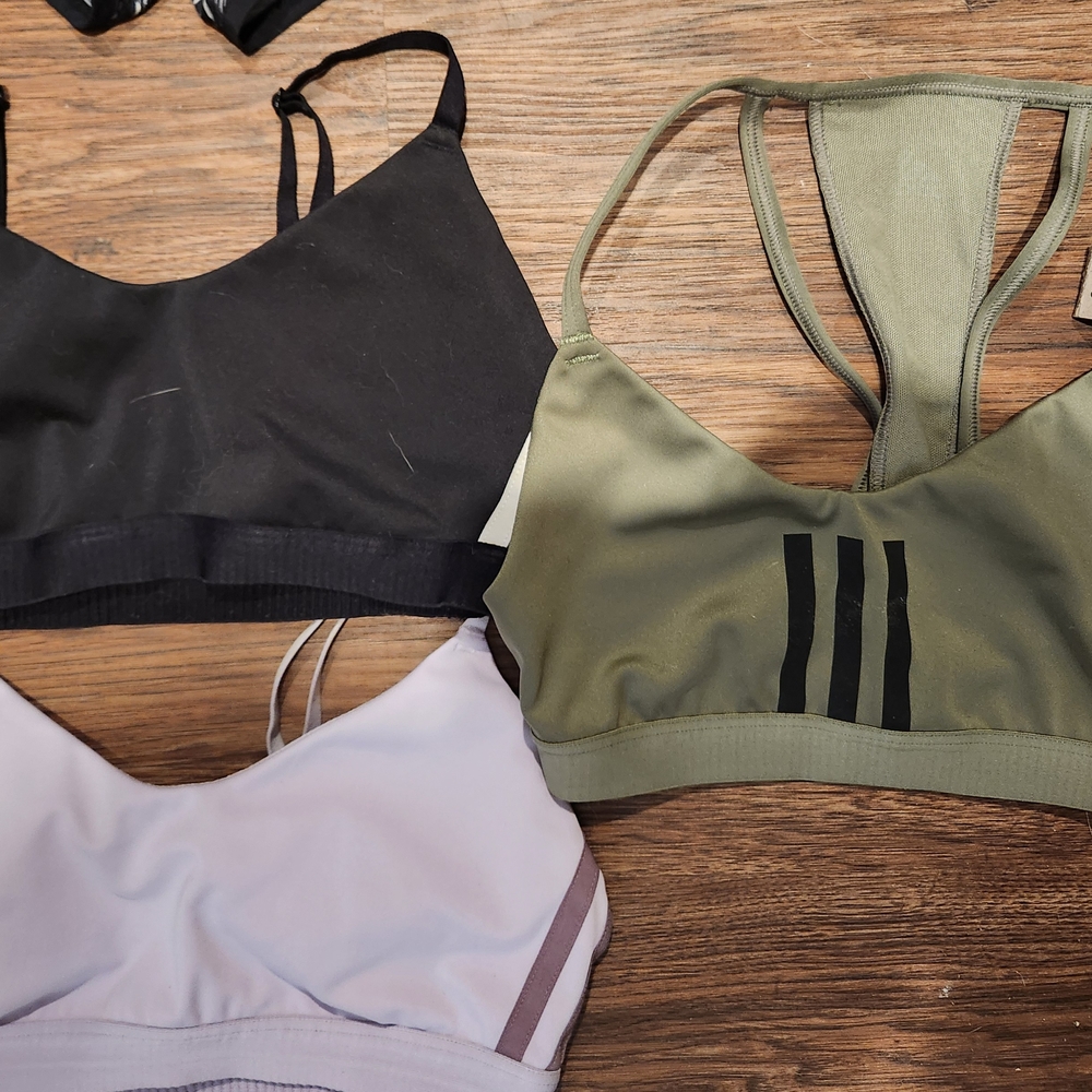 Olive Green Strappy Sports Bra